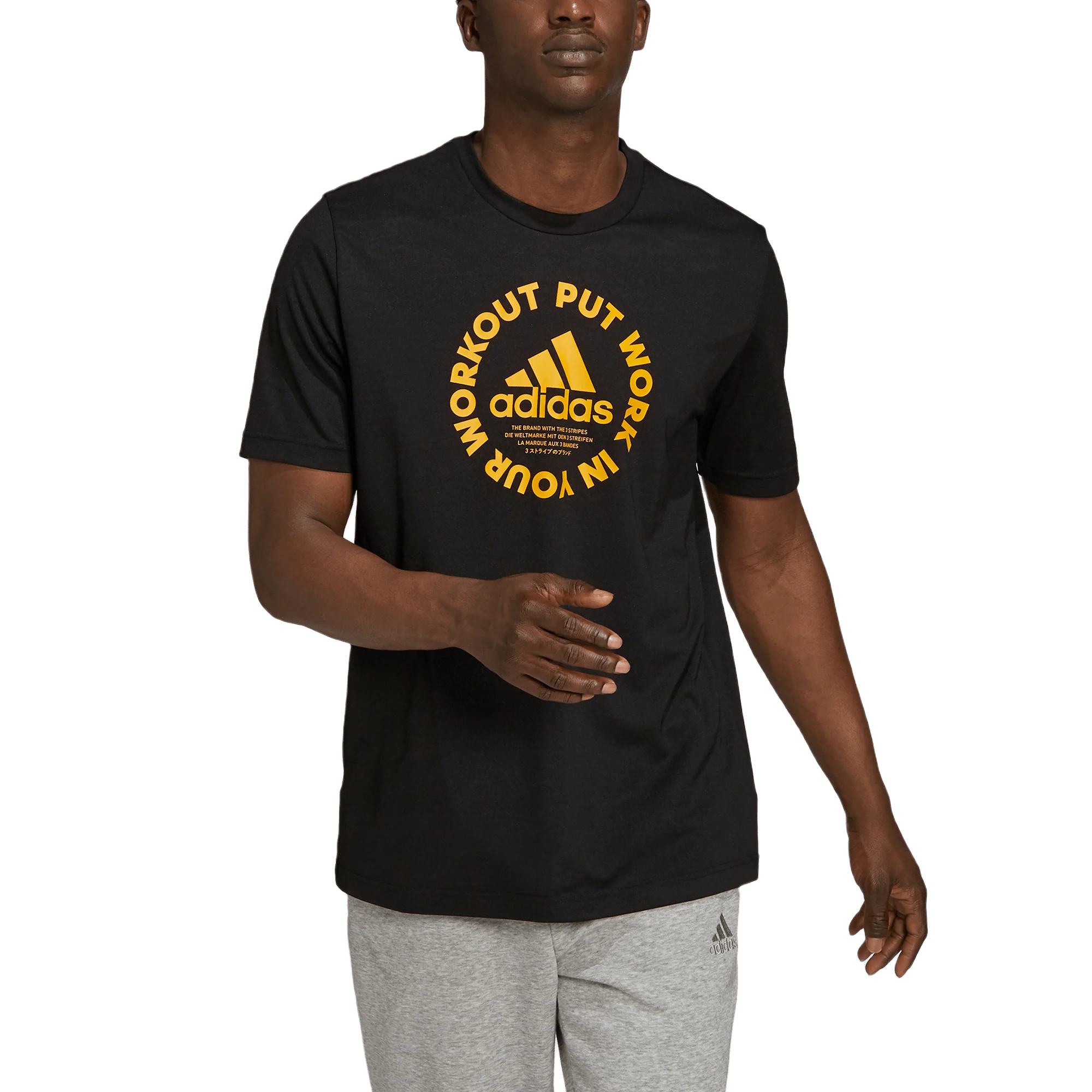 ADIDAS PRIMEBLUE PUT WORK IN YOUR WORKOUT GRAPHIC TEE