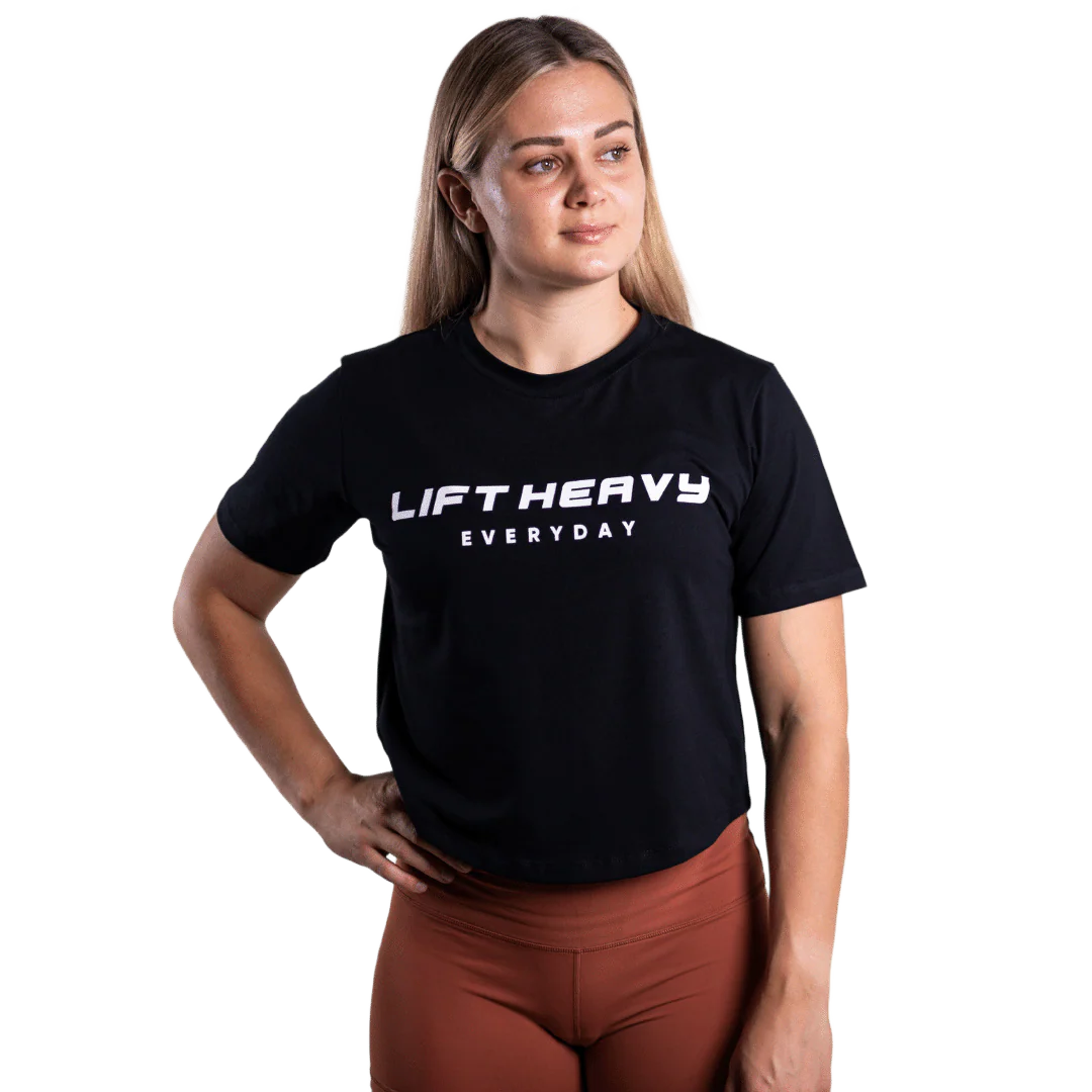 Lift Heavy Rounded Cropped T-Shirt