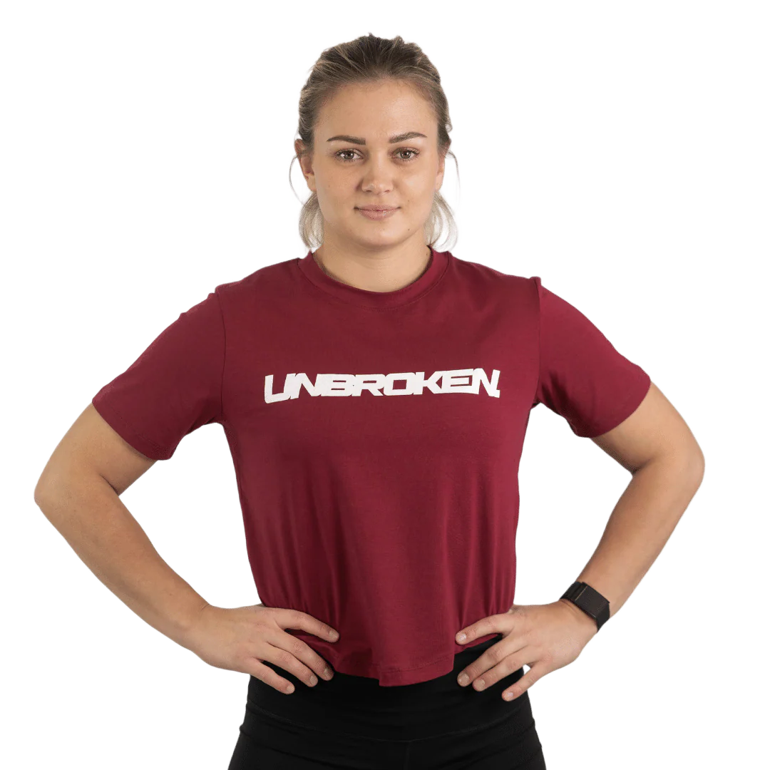 Lift Heavy Unbroken Rounded Cropped T-Shirt