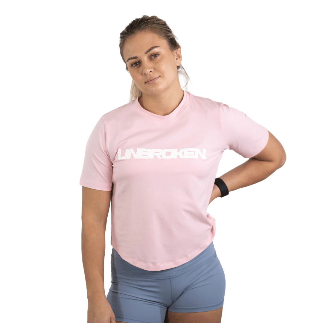 Lift Heavy Unbroken Rounded Cropped T-Shirt