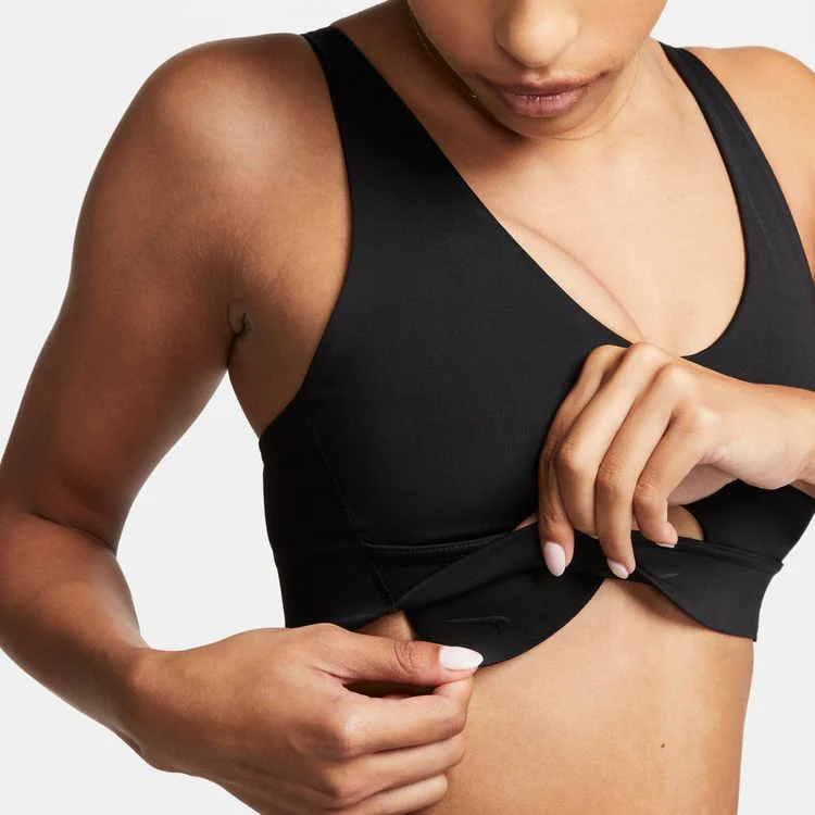 NIKE DRI-FIT INDY TOP PLUNGE CUTOUT- MEDIUM IMPACT - Image 5