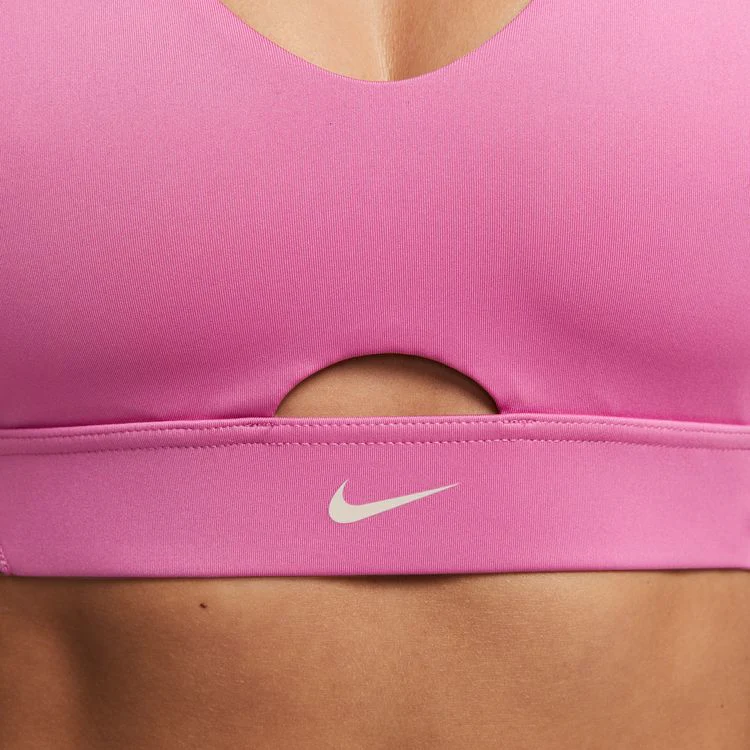 NIKE DRI-FIT INDY TOP PLUNGE CUTOUT- MEDIUM IMPACT - Image 6