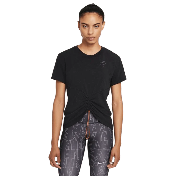 NIKE DRI-FIT RUN DIVISION RUCHED T-SHIRT