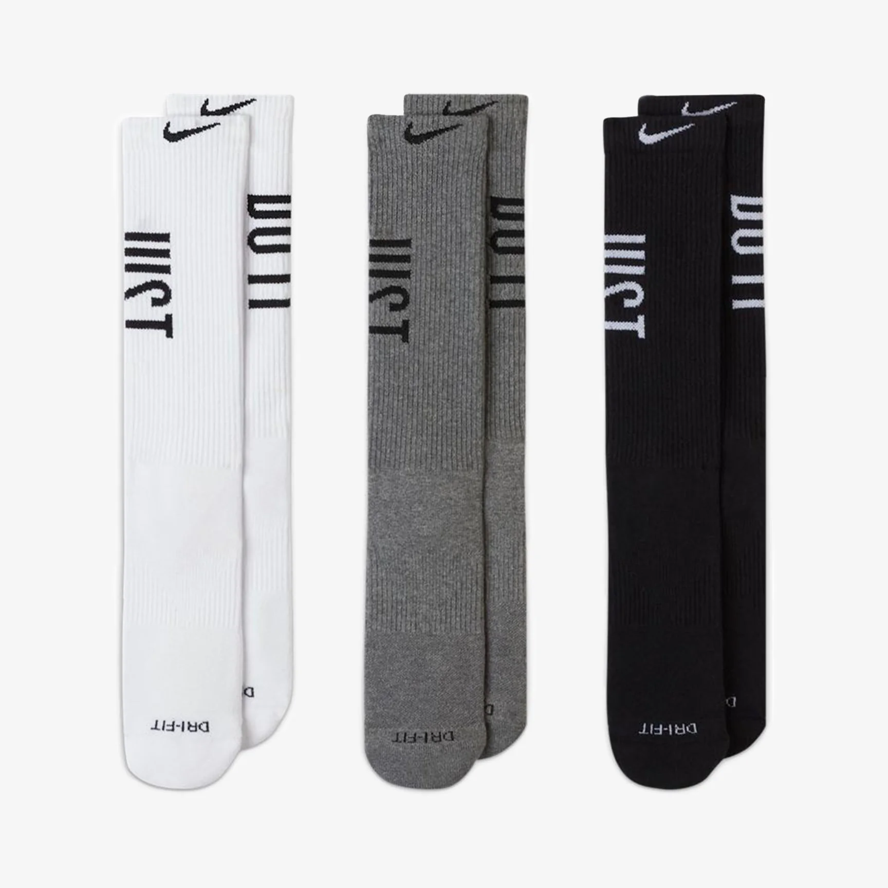 NIKE EVERYDAY PLUS CUSHIONED TRAINING CREW SOCKS (3 PAIRS)