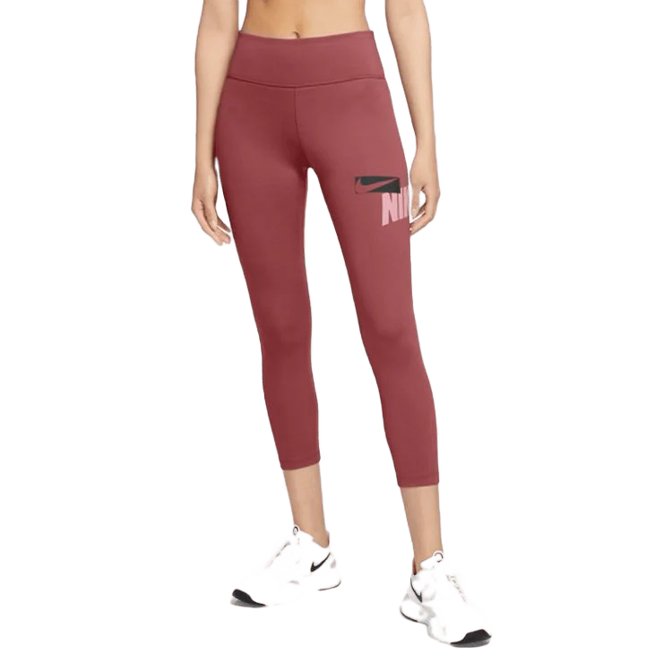 NIKE ONE CROPPED GRAPHIC LEGGINGS