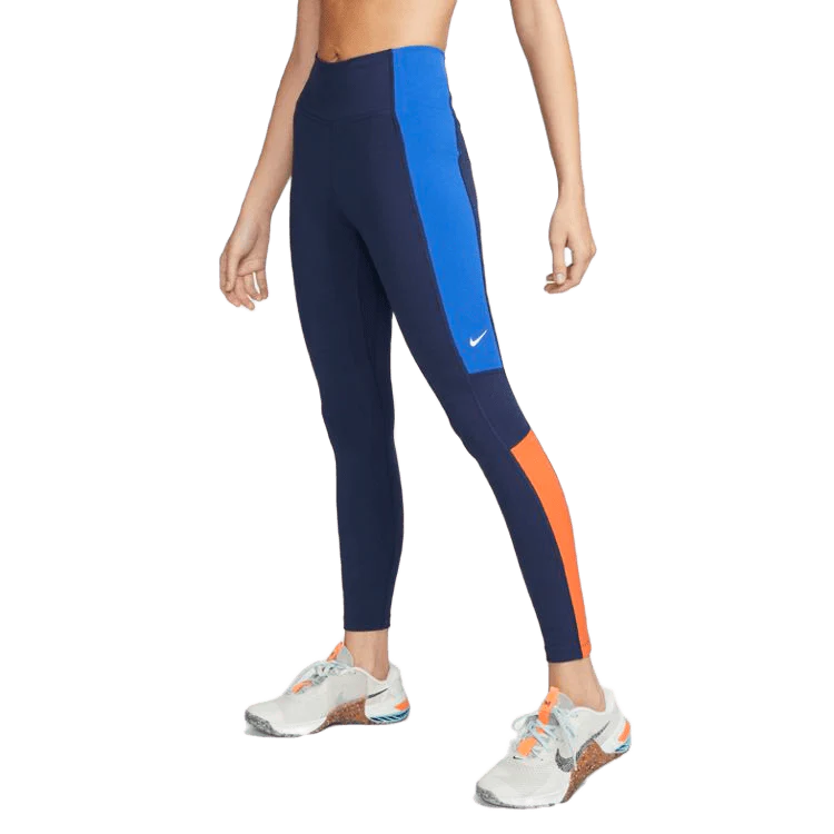 NIKE ONE DRI-FIT COLOR-BLOCK LEGGINGS