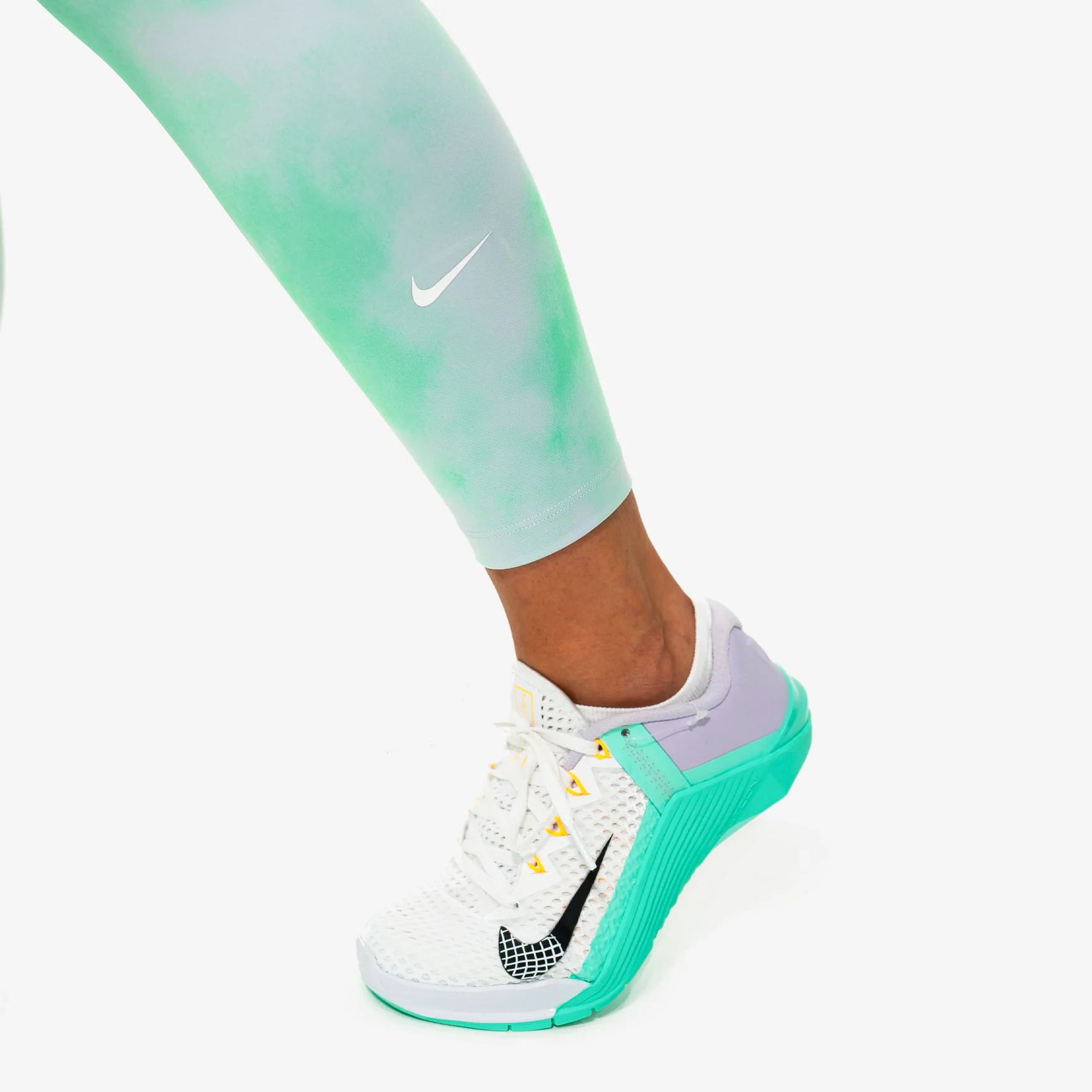 NIKE ONE ICON CLASH MID-RISE CROPPED LEGGINGS - Image 3