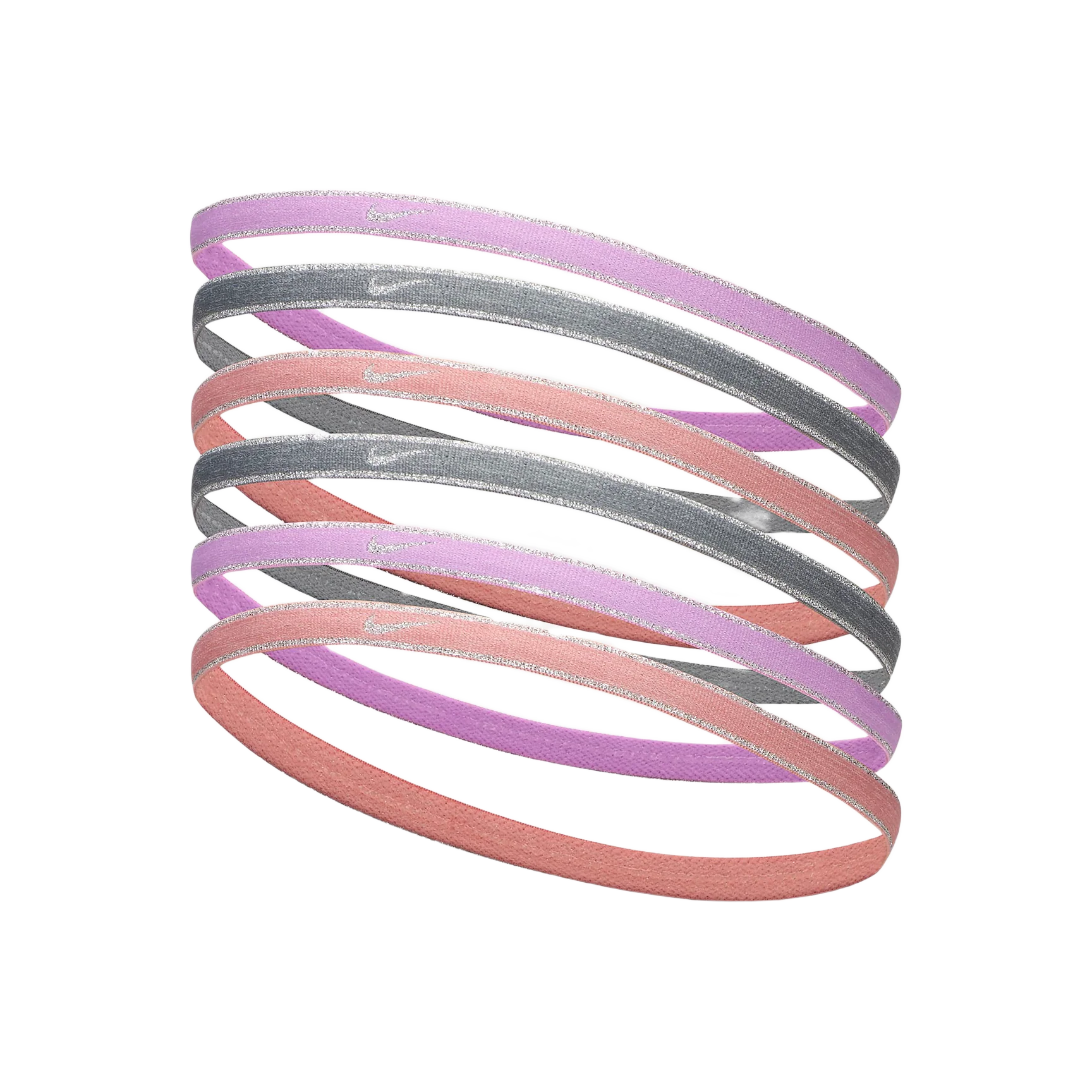 NIKE SWOOSH SPORT HEADBANDS 6PK TIPPED