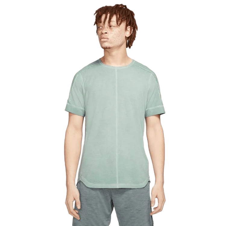 NIKE YOGA SHORT-SLEEVE SPECIALTY-DYED TOP