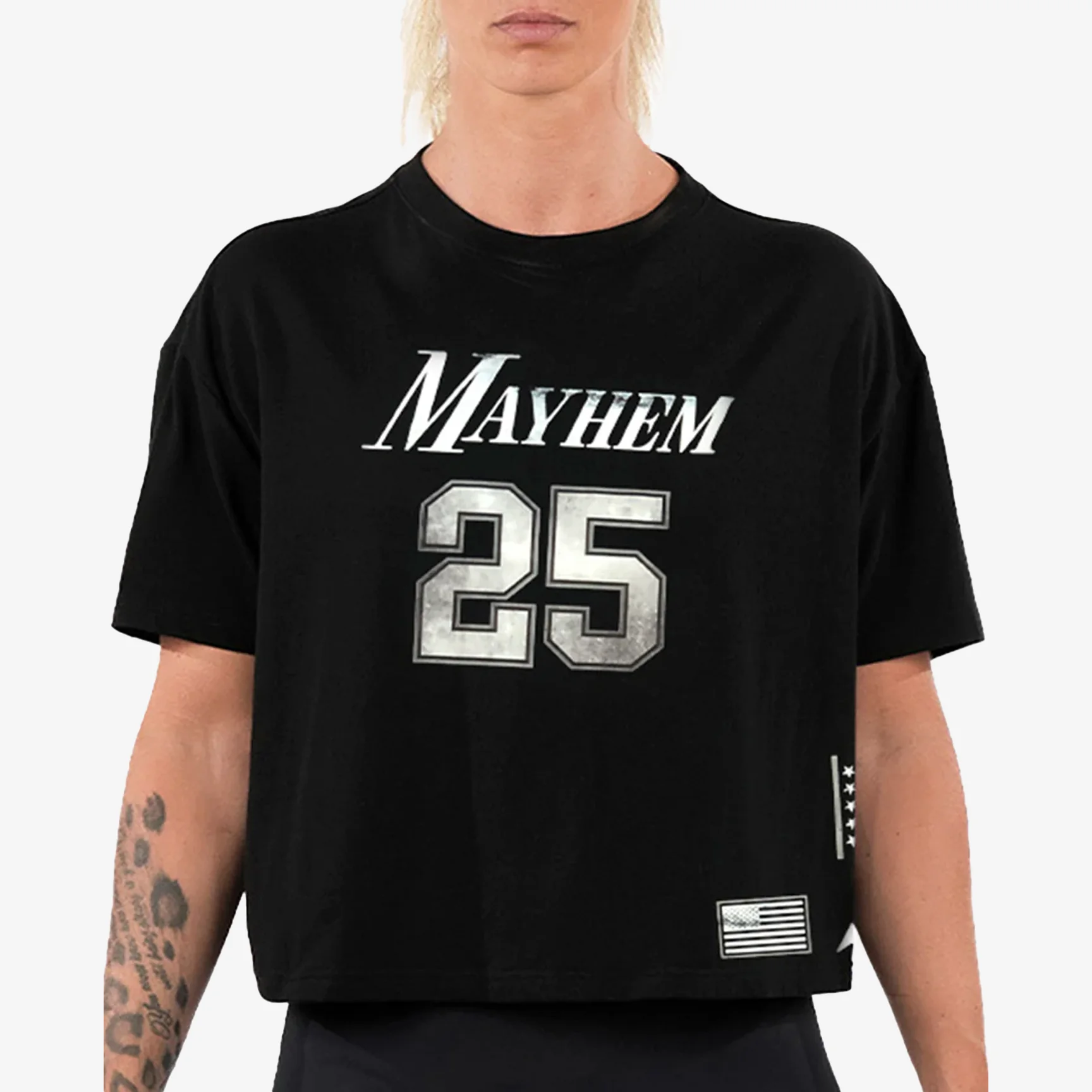 Oversized Crop Top Mayhem - Women - Image 3