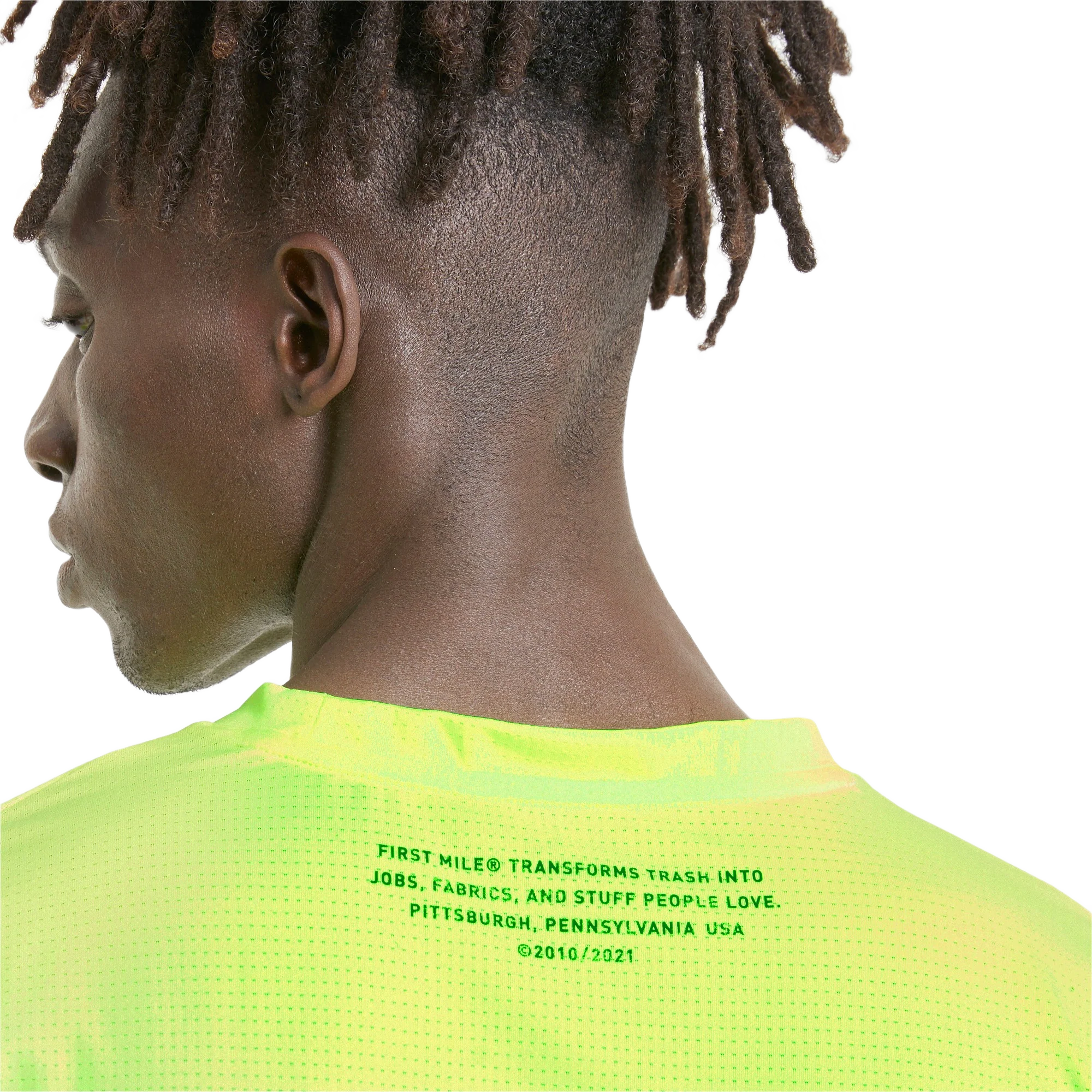 PUMA TRAIN FIRST MILE SS TEE YELLOW ALERT - Image 4