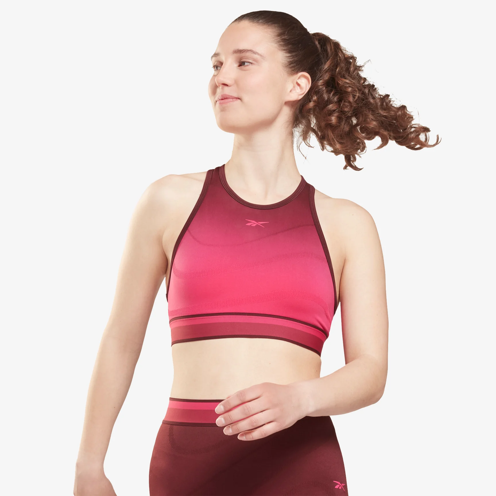 REEBOK UNITED BY FITNESS SEAMLESS CROP TOP