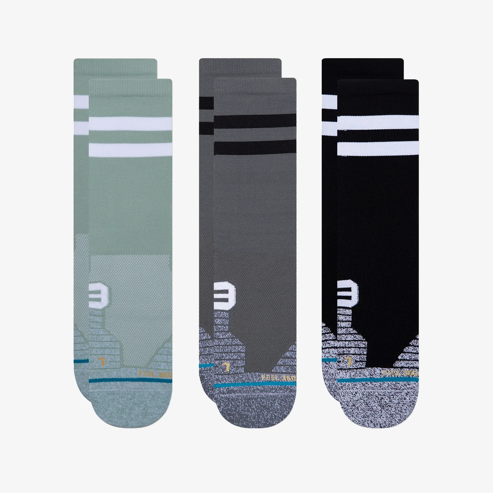 STANCE FRANCHISE CREW SOCKS 3P