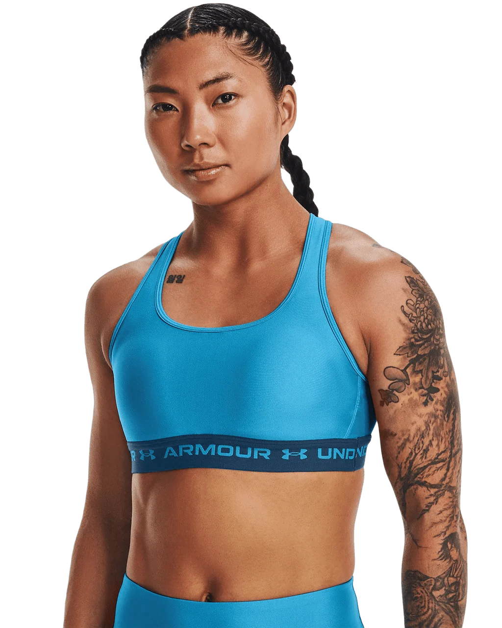 TOP UNDER ARMOUR MID CROSSBACK - MEDIUM IMPACT
